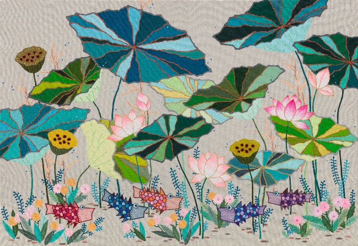 蓮花圖_처음 그때, 80.3x116.8cm, Acrylic on canvas, 2021 (1).jpg