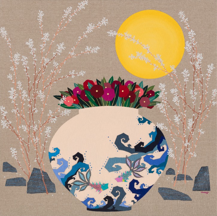 사랑 품은 달항아리, 100x100cm,Acrylic on canvas, 2021(3).jpg